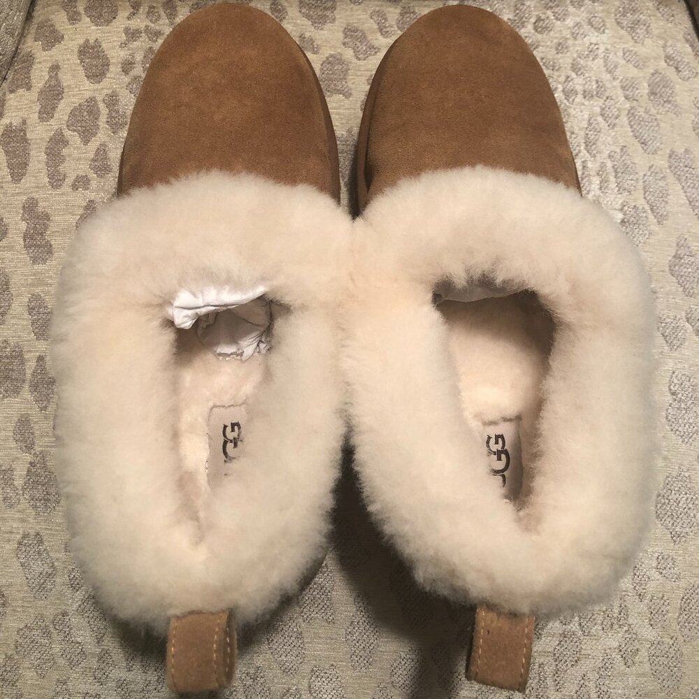 UGG Nita Suede Shearling Slipper~Chestnut